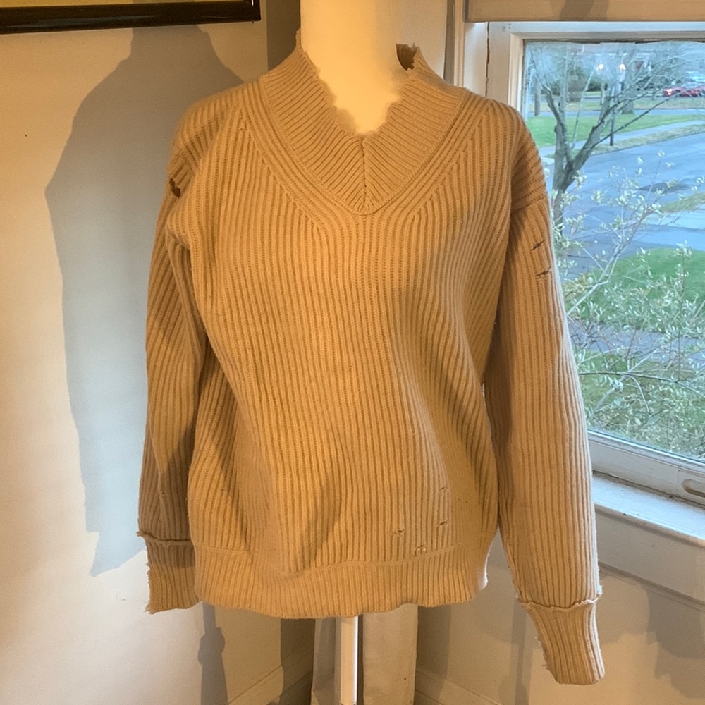 Helmut Lang distressed sweater
